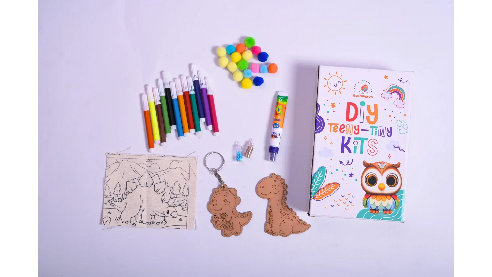 diy dino painting kit 3 in 1 craft set - product view 5