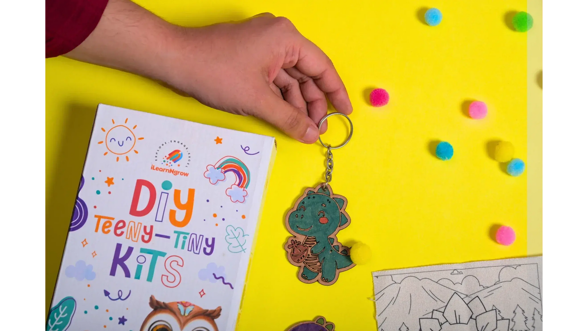 diy dino painting kit 3 in 1 craft set - product view 6