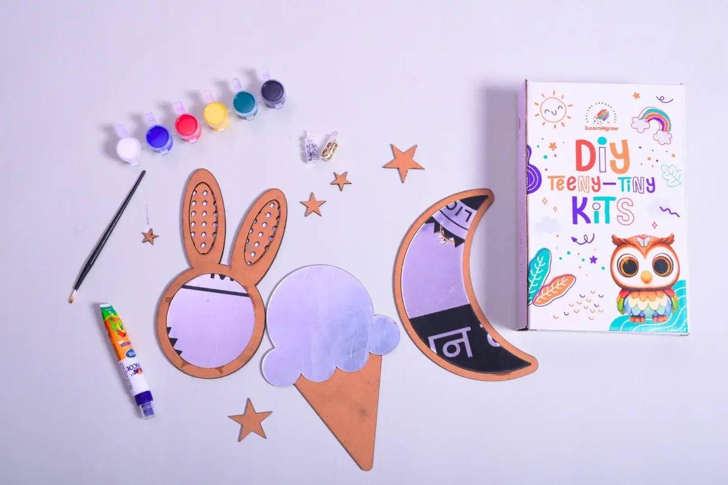 diy mirror decorating kit set of 3 kids craft - product view 2