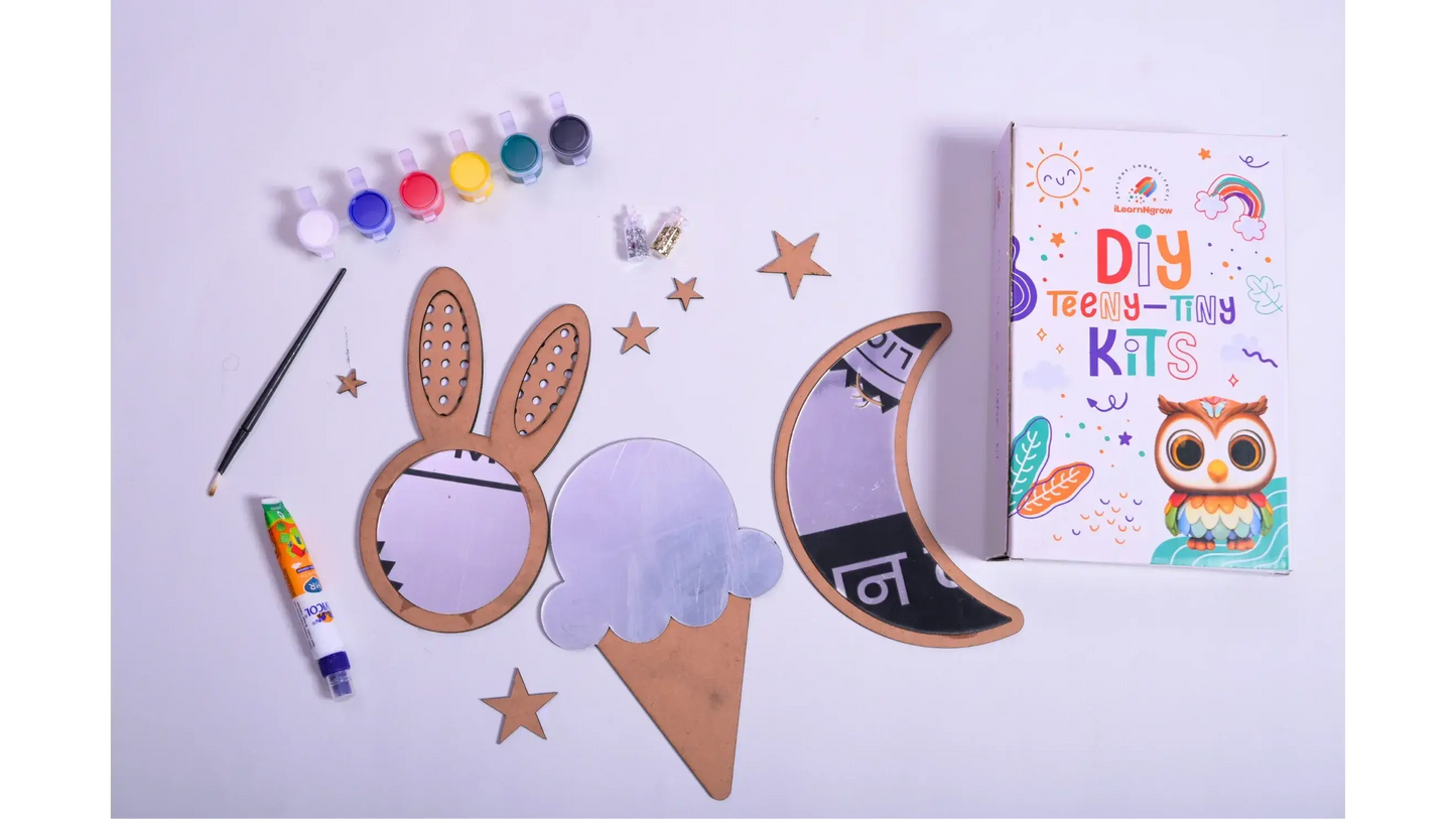 diy mirror decorating kit set of 3 kids craft - product view 4