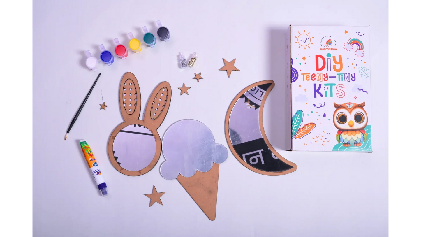 diy mirror decorating kit set of 3 kids craft - product view 5