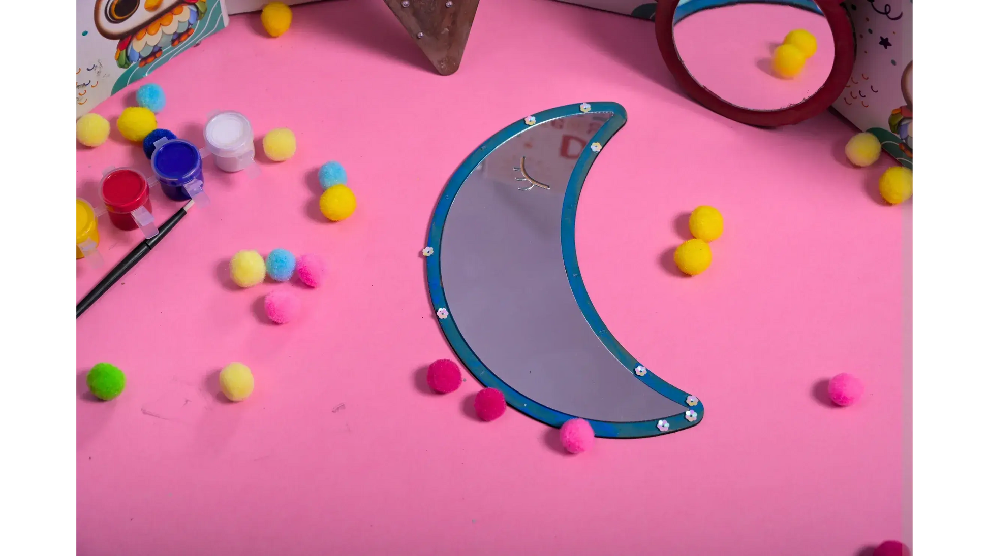 diy mirror decorating kit set of 3 kids craft - product view 6