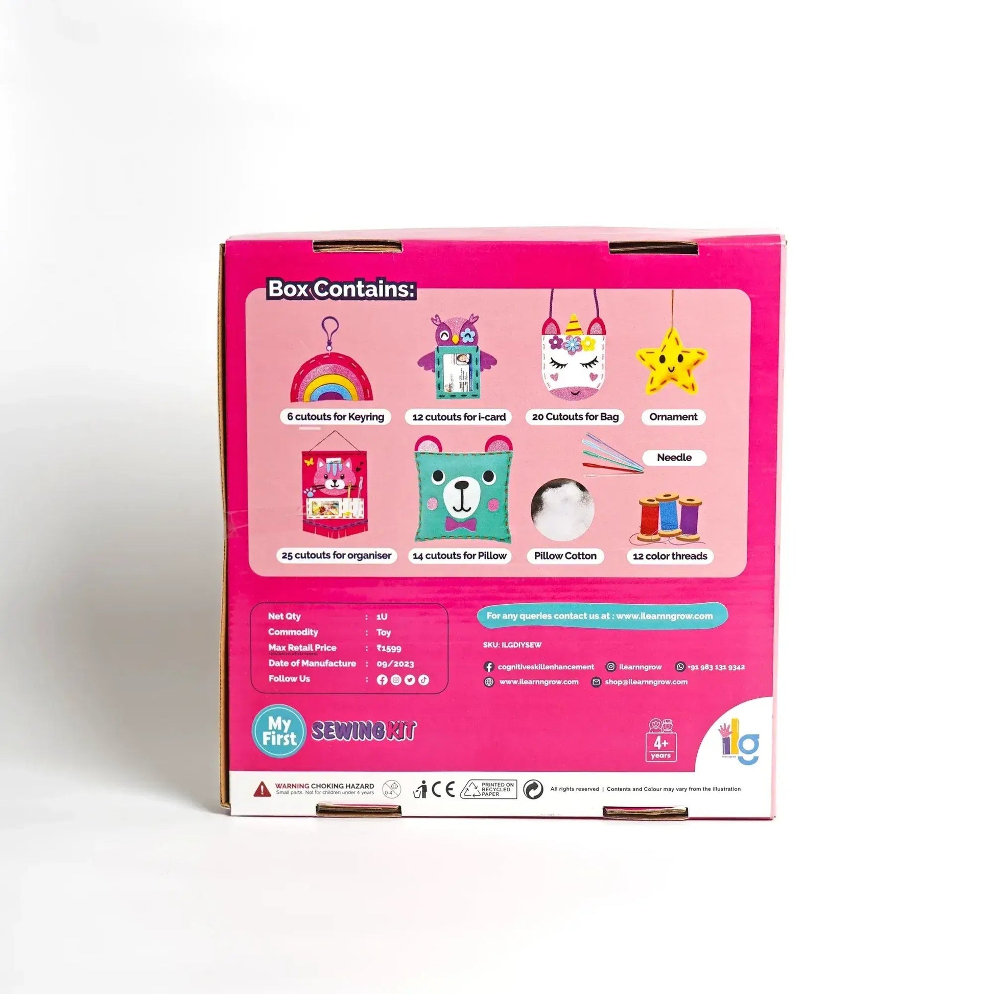 diy sew kit for kids crafting set - product view 2