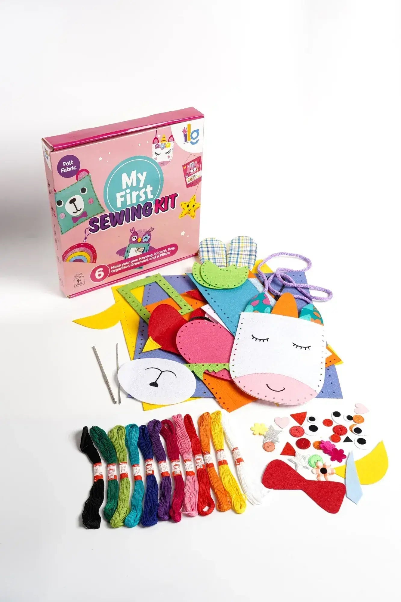 diy sew kit for kids crafting set - product view 3