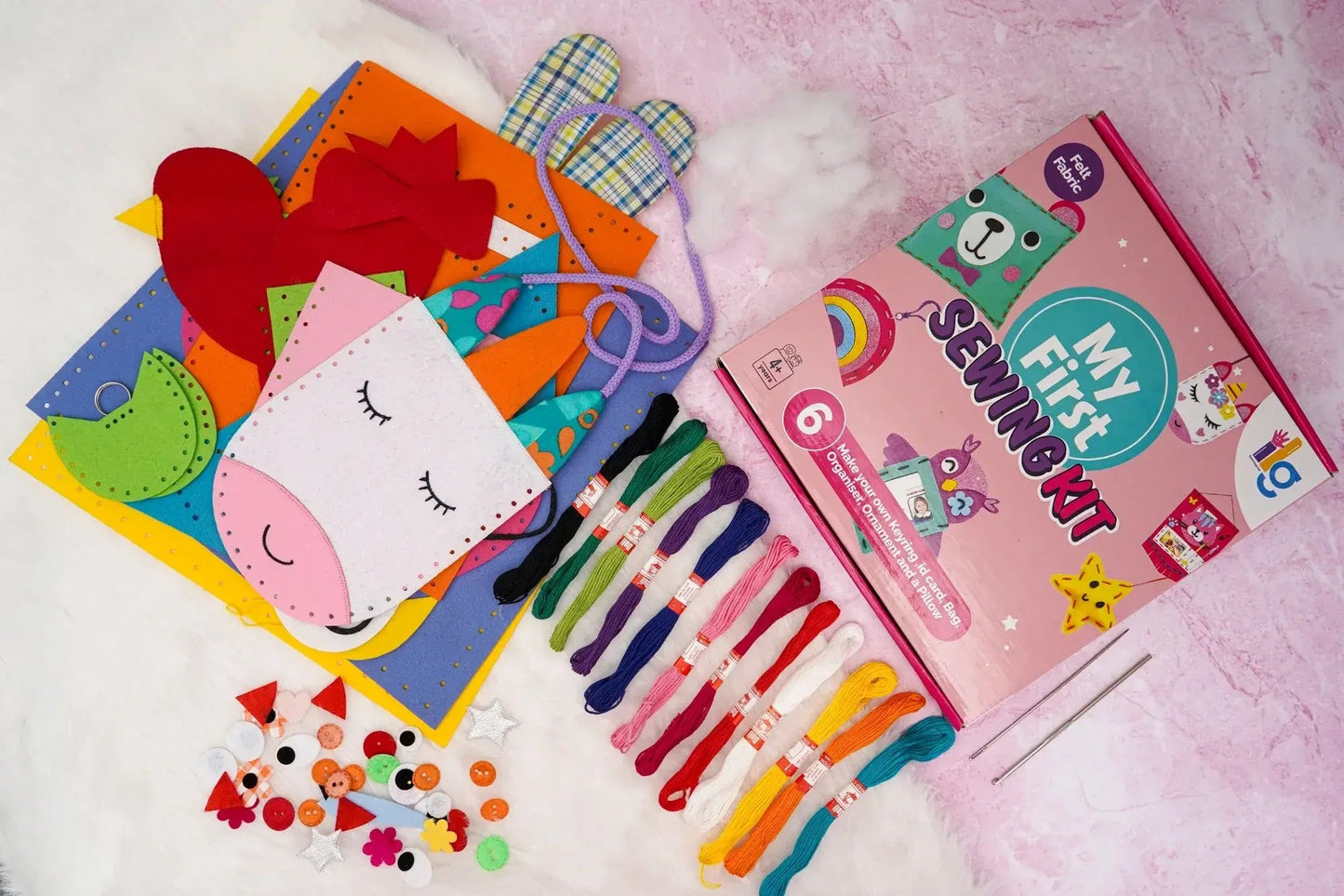 diy sew kit for kids crafting set - product view 4