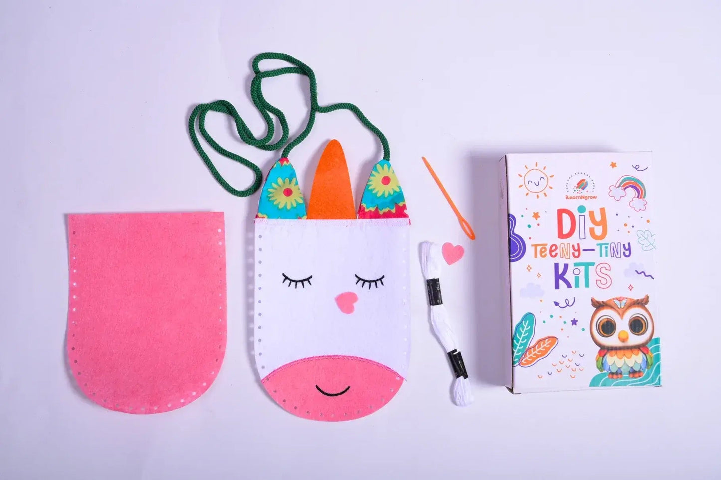 diy unicorn bag sewing kit for kids - product view 3