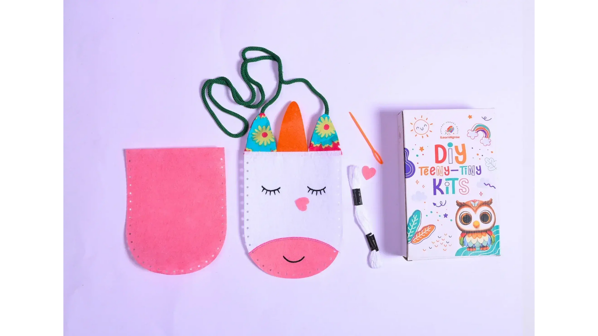 diy unicorn bag sewing kit for kids - product view 4