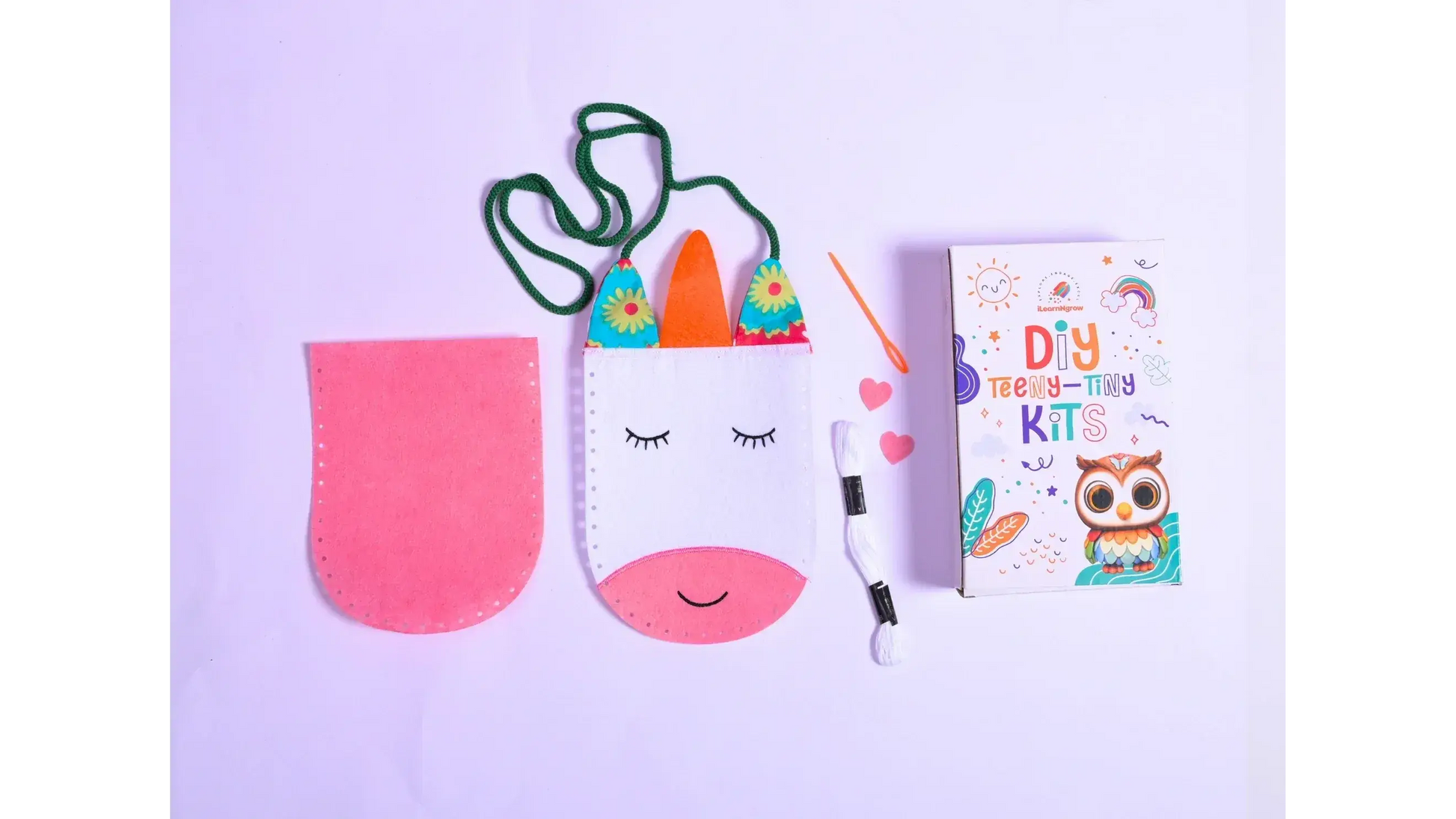 diy unicorn bag sewing kit for kids - product view 5