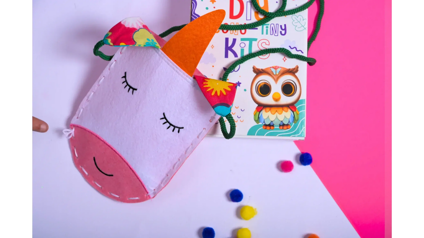 diy unicorn bag sewing kit for kids - product view 6