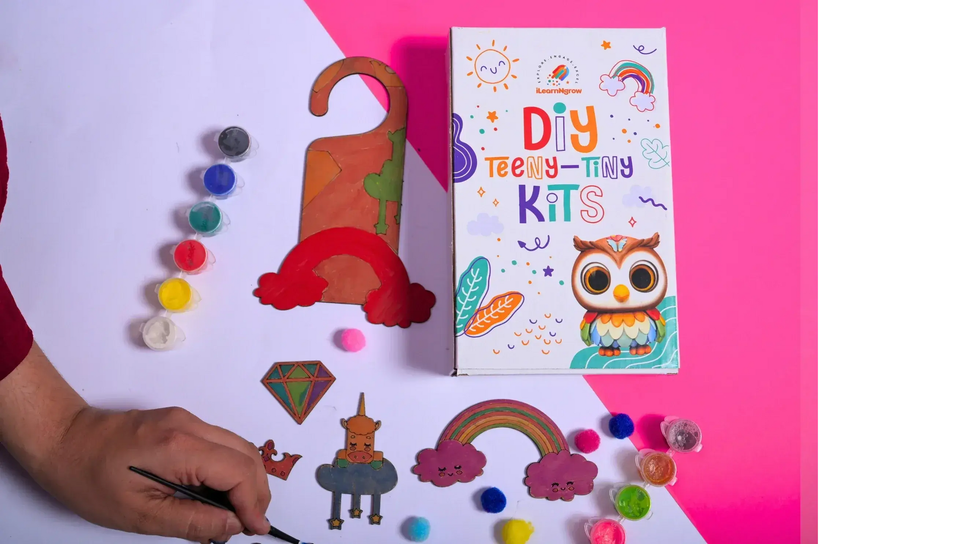 diy unicorn name plate door knob craft kit - product view 10