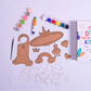 diy unicorn name plate door knob craft kit - product view 4