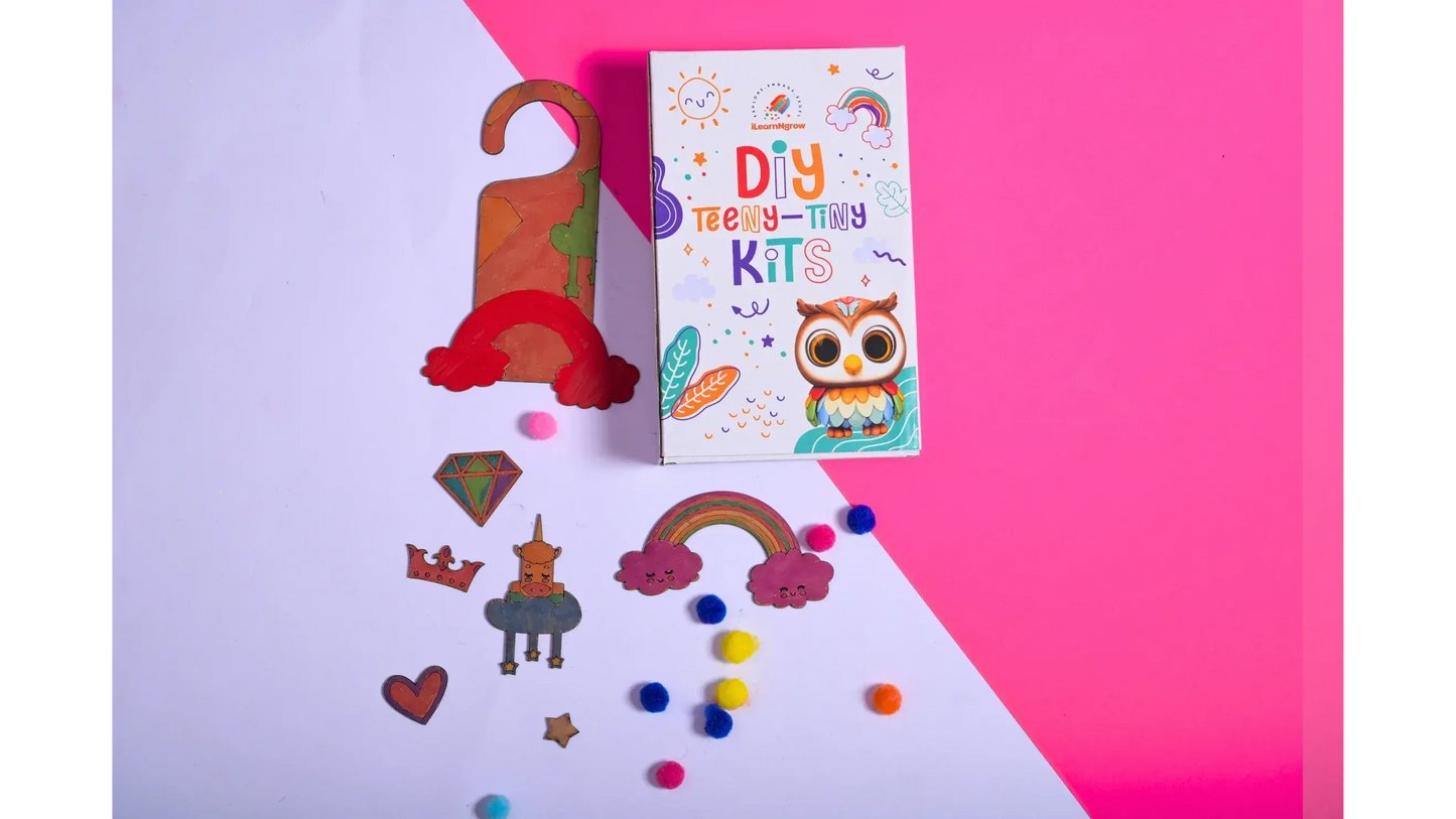 diy unicorn name plate door knob craft kit - product view 6