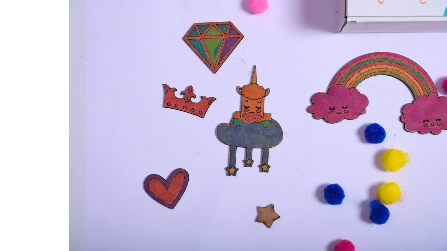 diy unicorn name plate door knob craft kit - product view 8