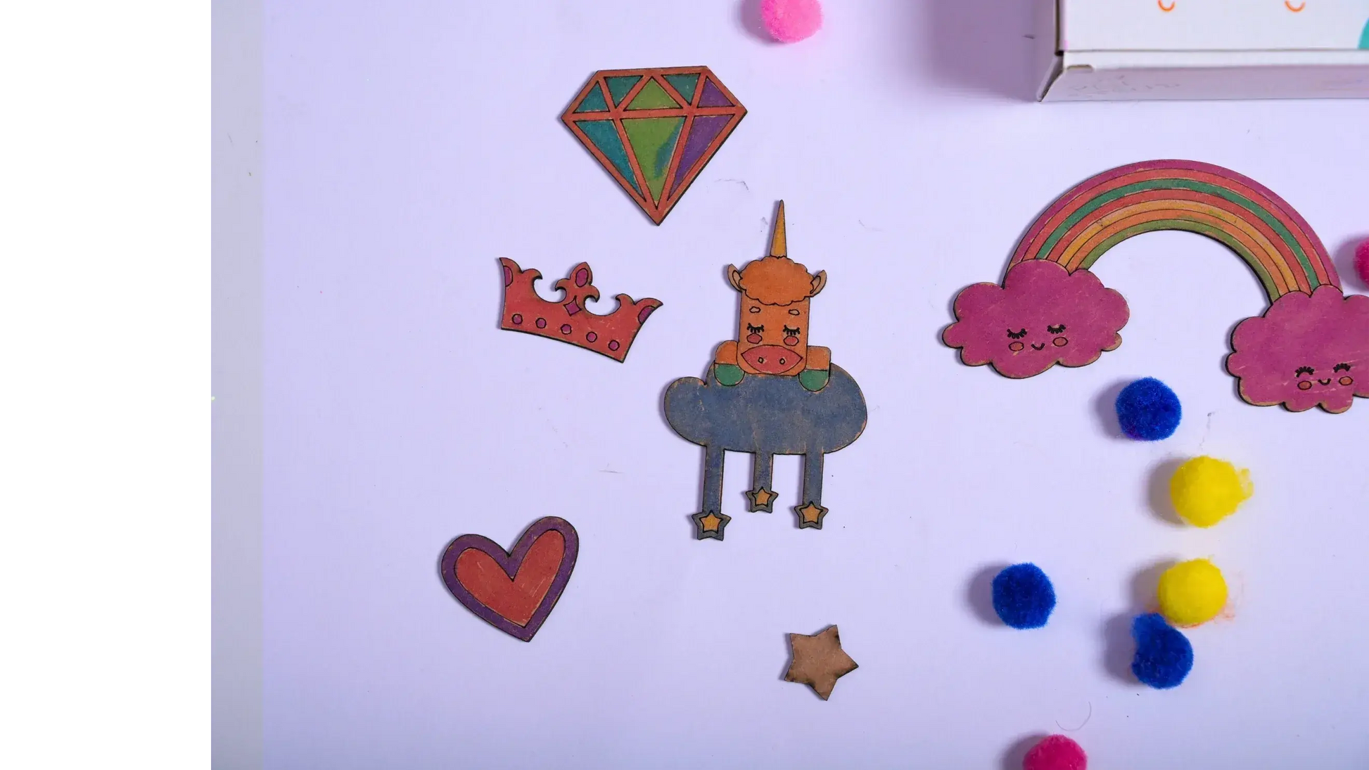 diy unicorn name plate door knob craft kit - product view 8