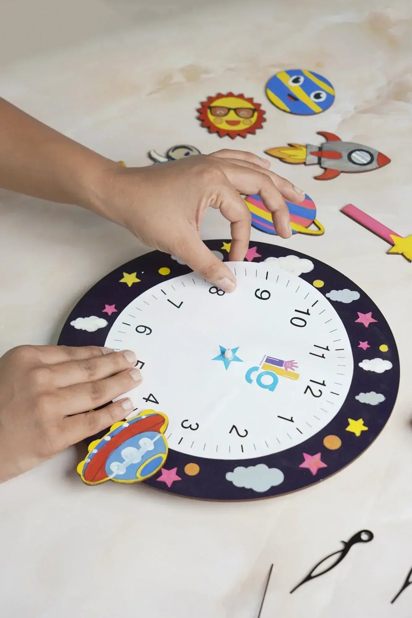 diy wall clock making kit for kids - product view 7