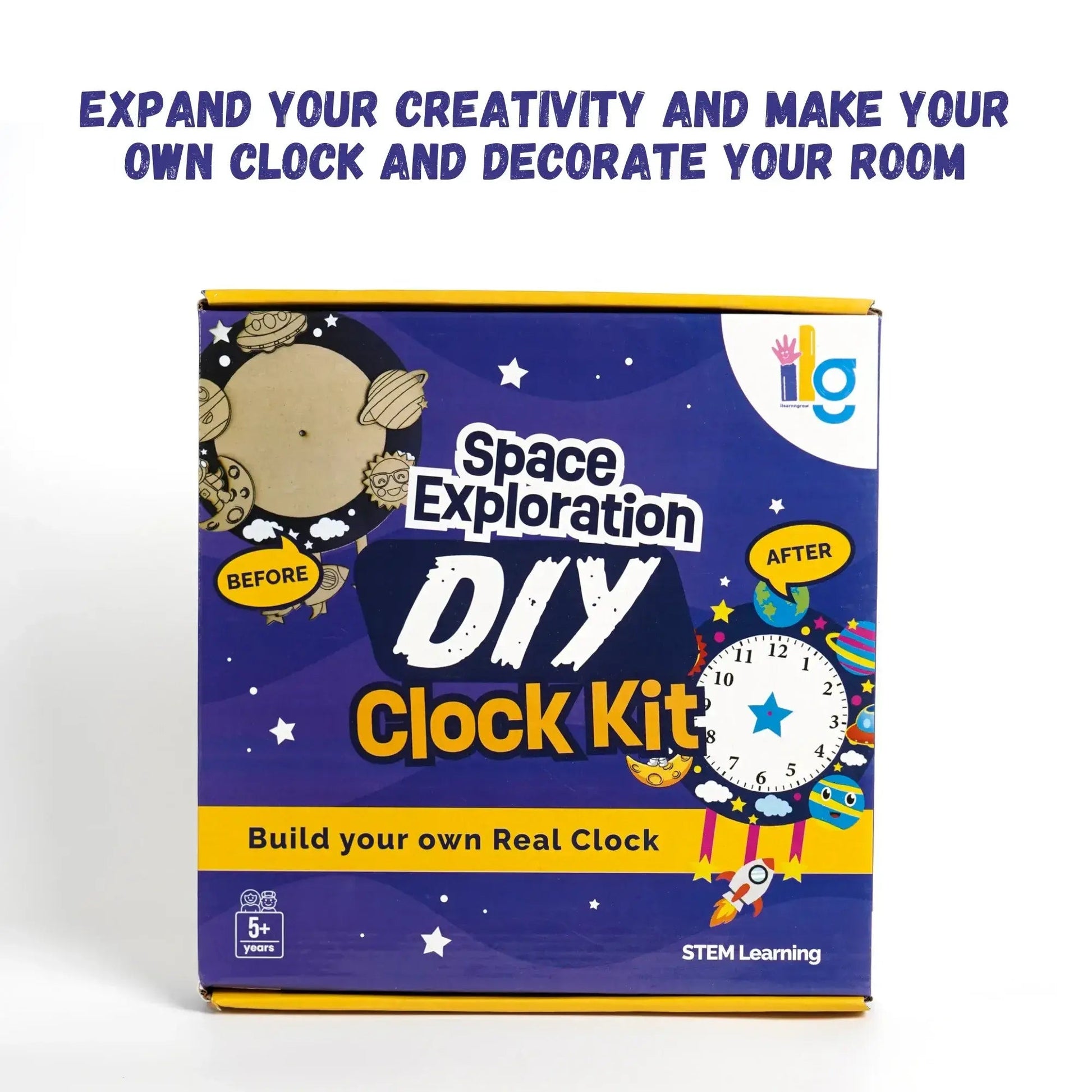 diy wall clock making kit for kids - product view 9