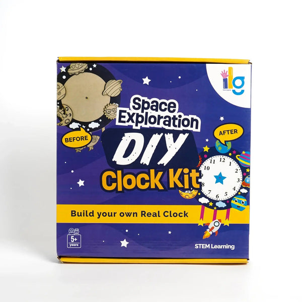 diy wall clock making kit for kids - main product image