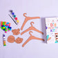 diy wooden hanger craft kit set of 3 - product view 2