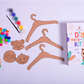 diy wooden hanger craft kit set of 3 - product view 3