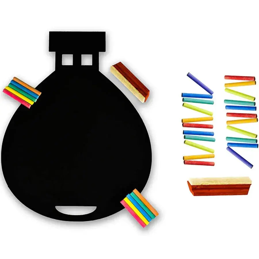 hot air balloon black board kids drawing writing - product view 2