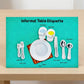 Informal Dining Etiquettes Learning Sheet for Children Ages 5 to 12