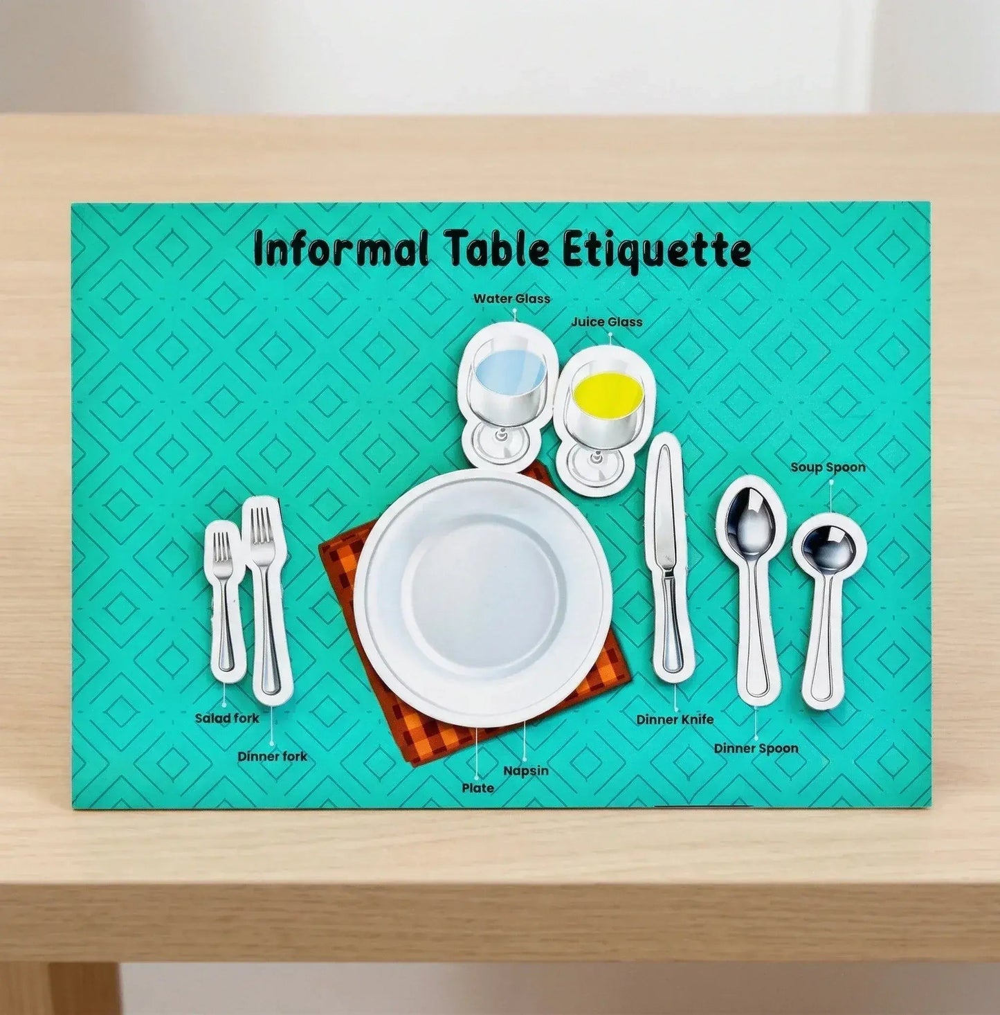 Informal Dining Etiquettes Learning Sheet for Children Ages 5 to 12