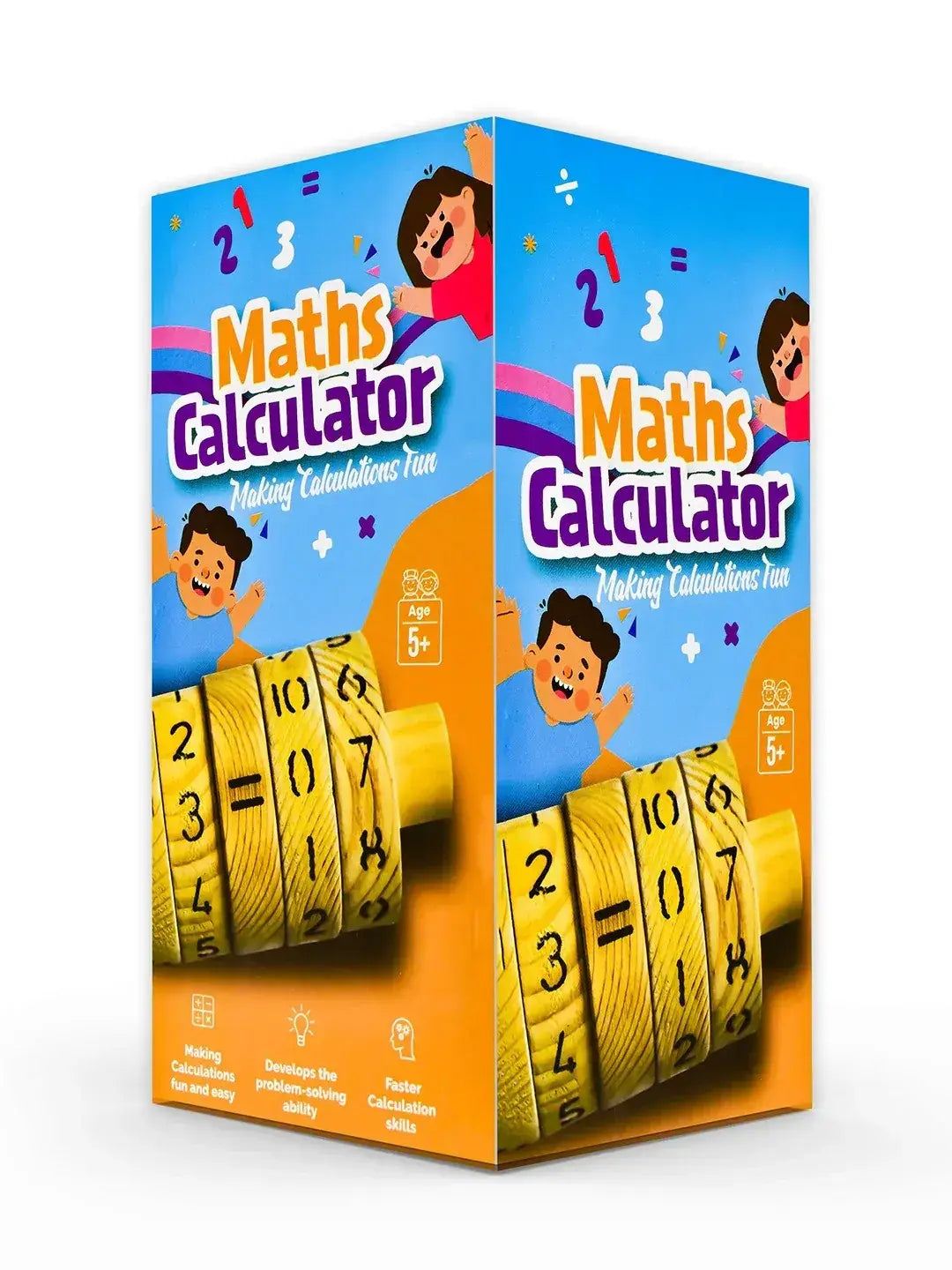 maths calculator for kids interactive wooden learning tool - product view 7