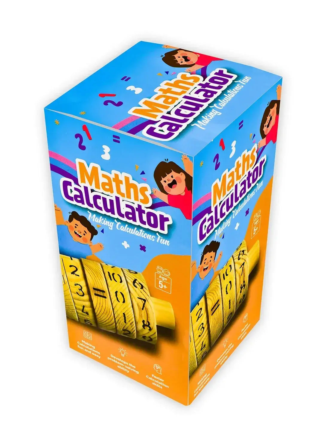 maths calculator for kids interactive wooden learning tool - product view 8