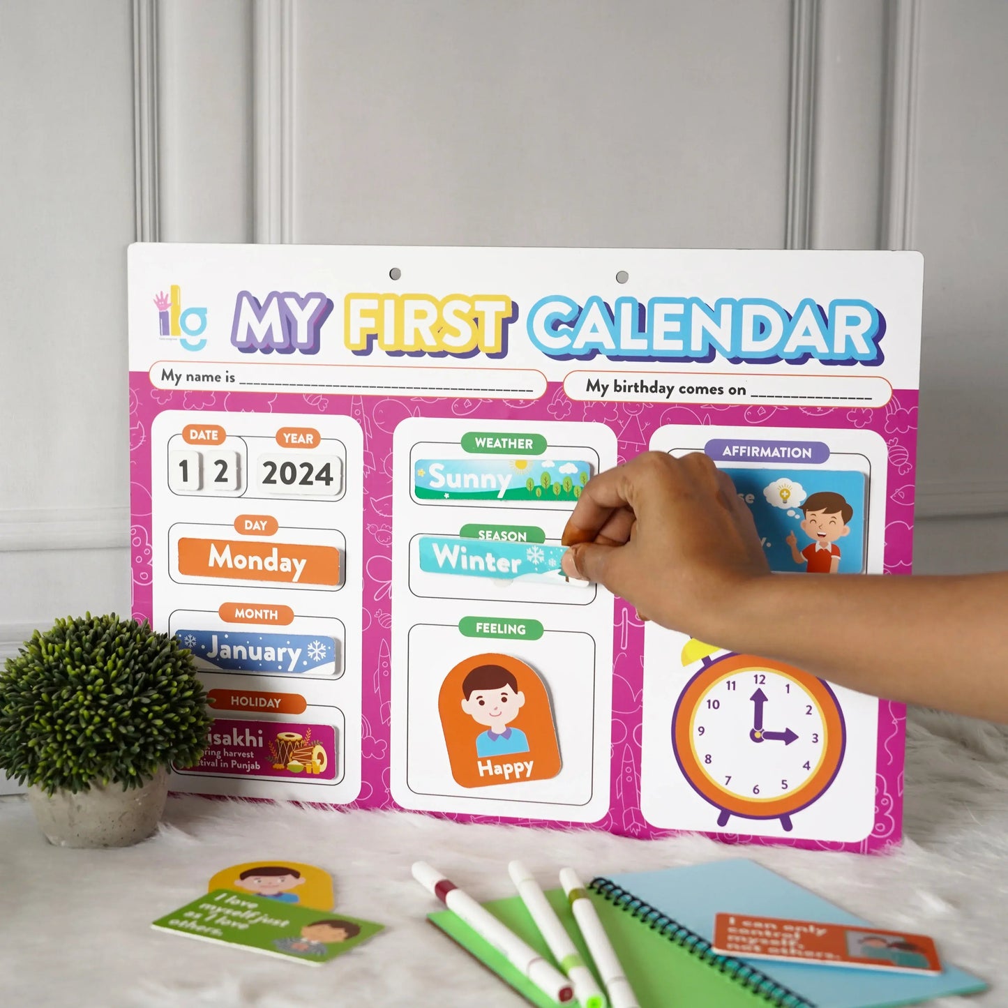 my first home calendar kids time management - product view 10