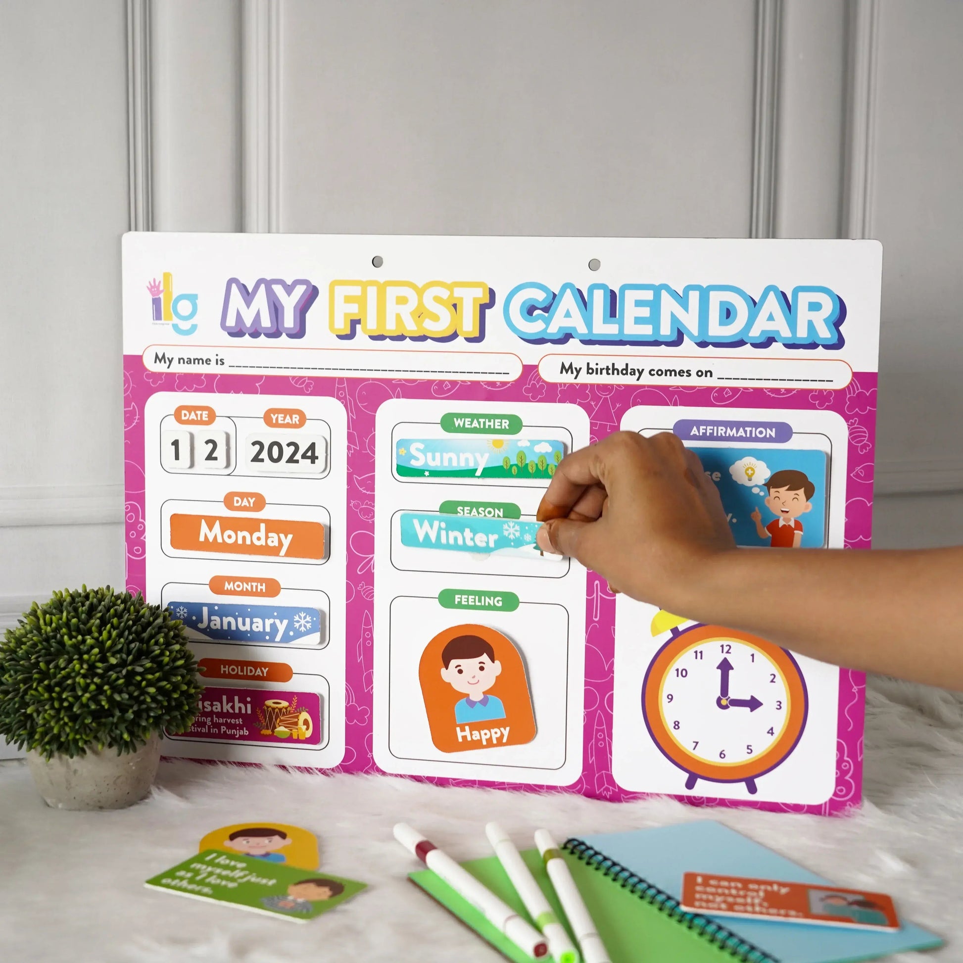 my first home calendar kids time management - product view 10