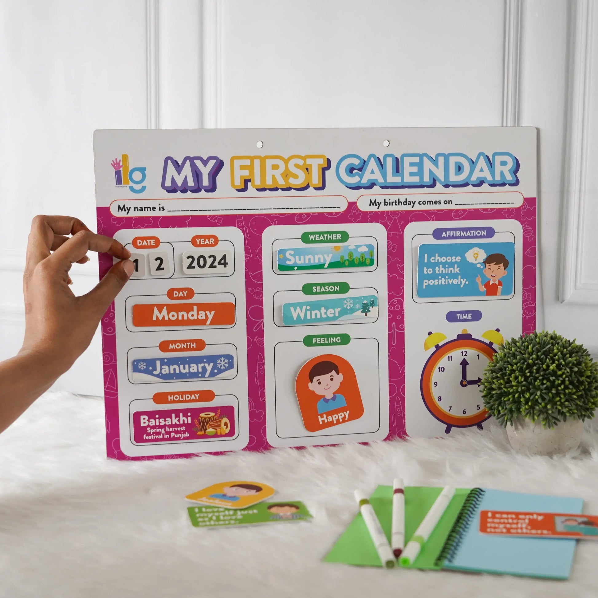my first home calendar kids time management - product view 11