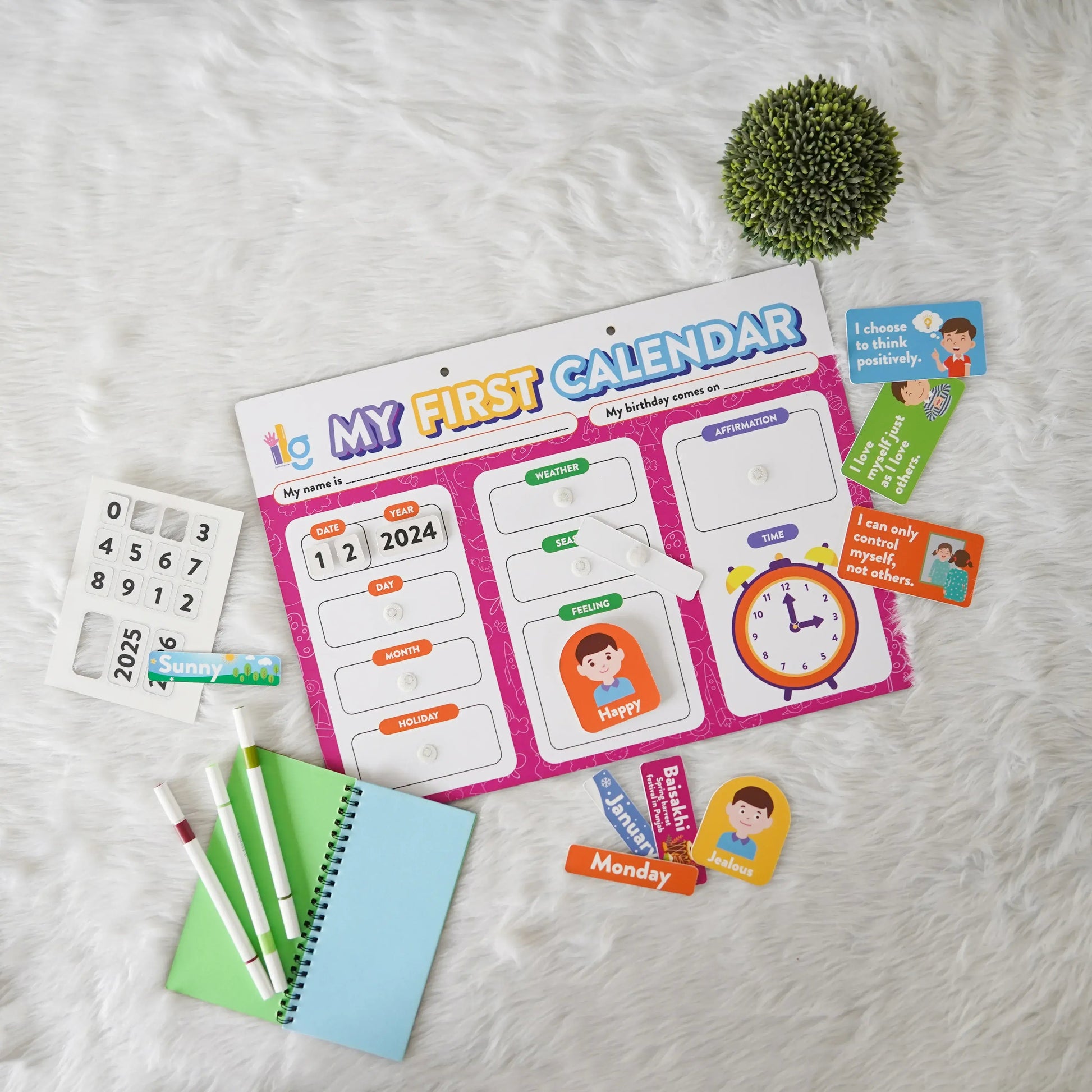 my first home calendar kids time management - product view 12