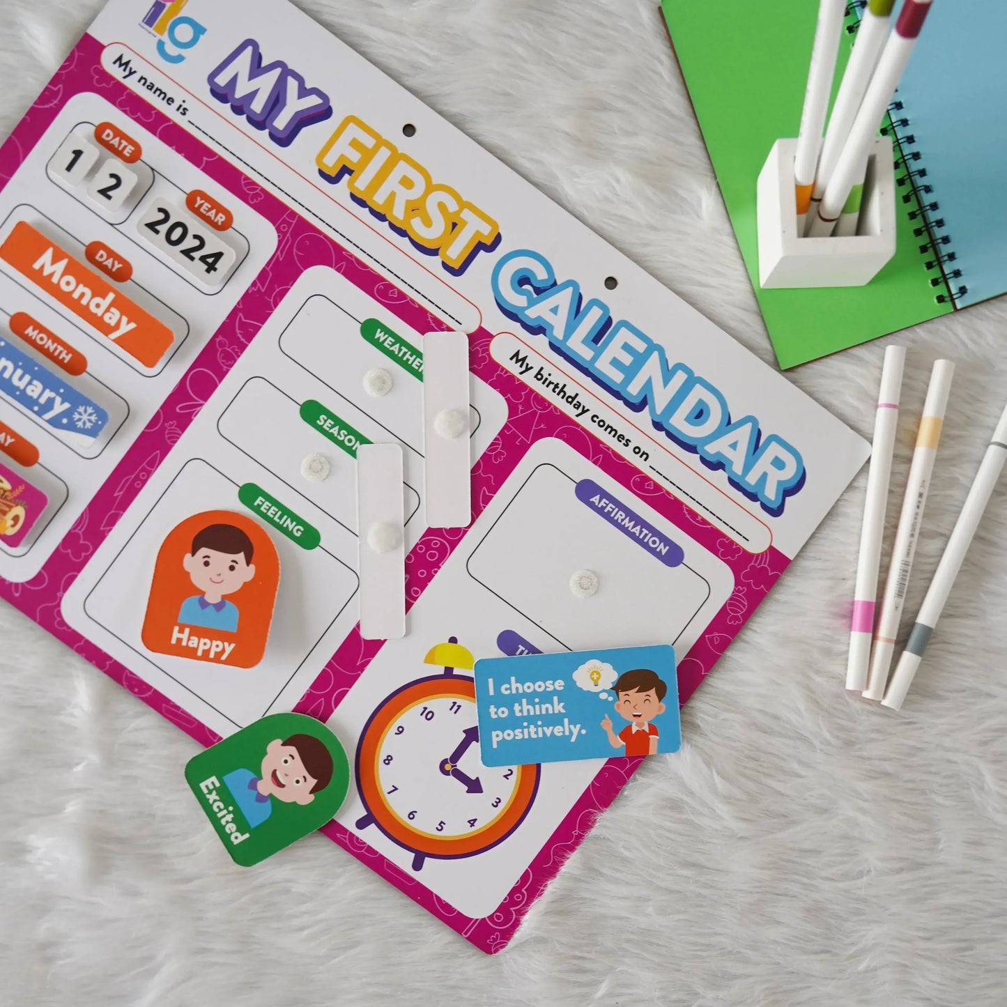 my first home calendar kids time management - product view 8