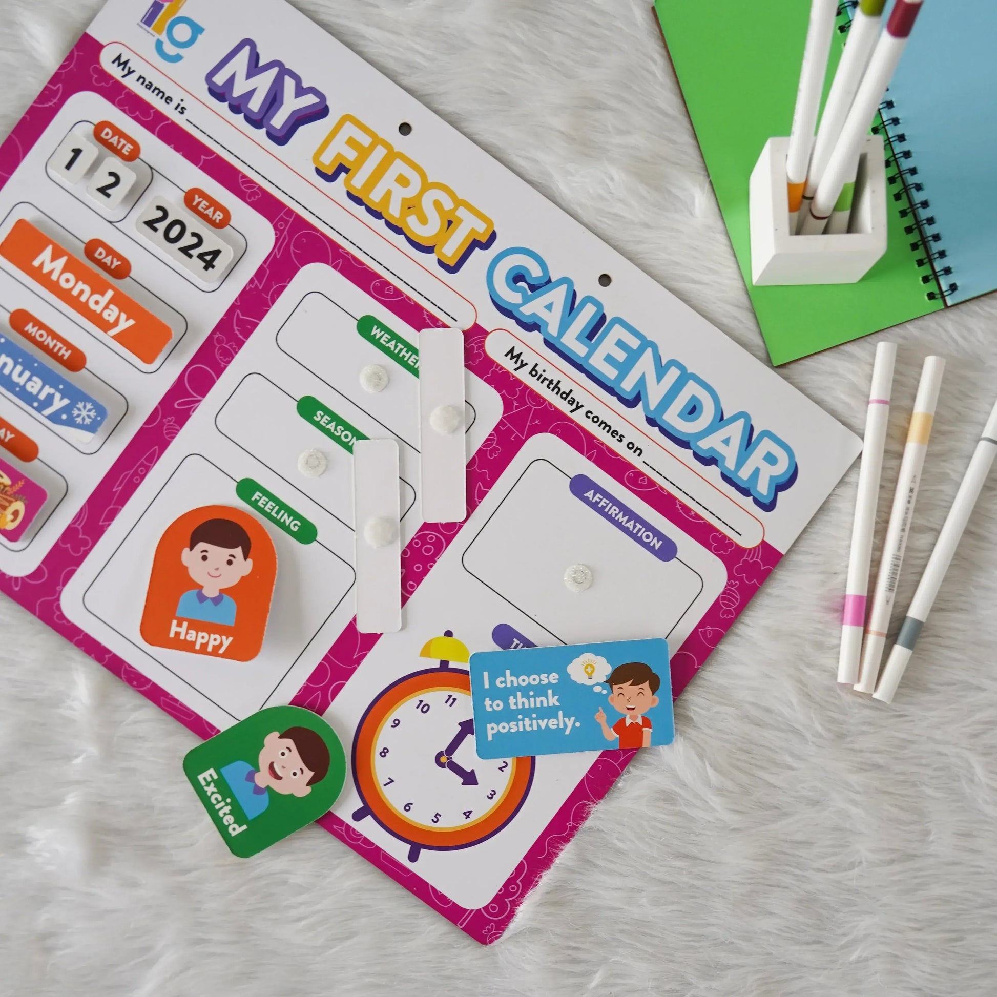 my first home calendar kids time management - product view 8