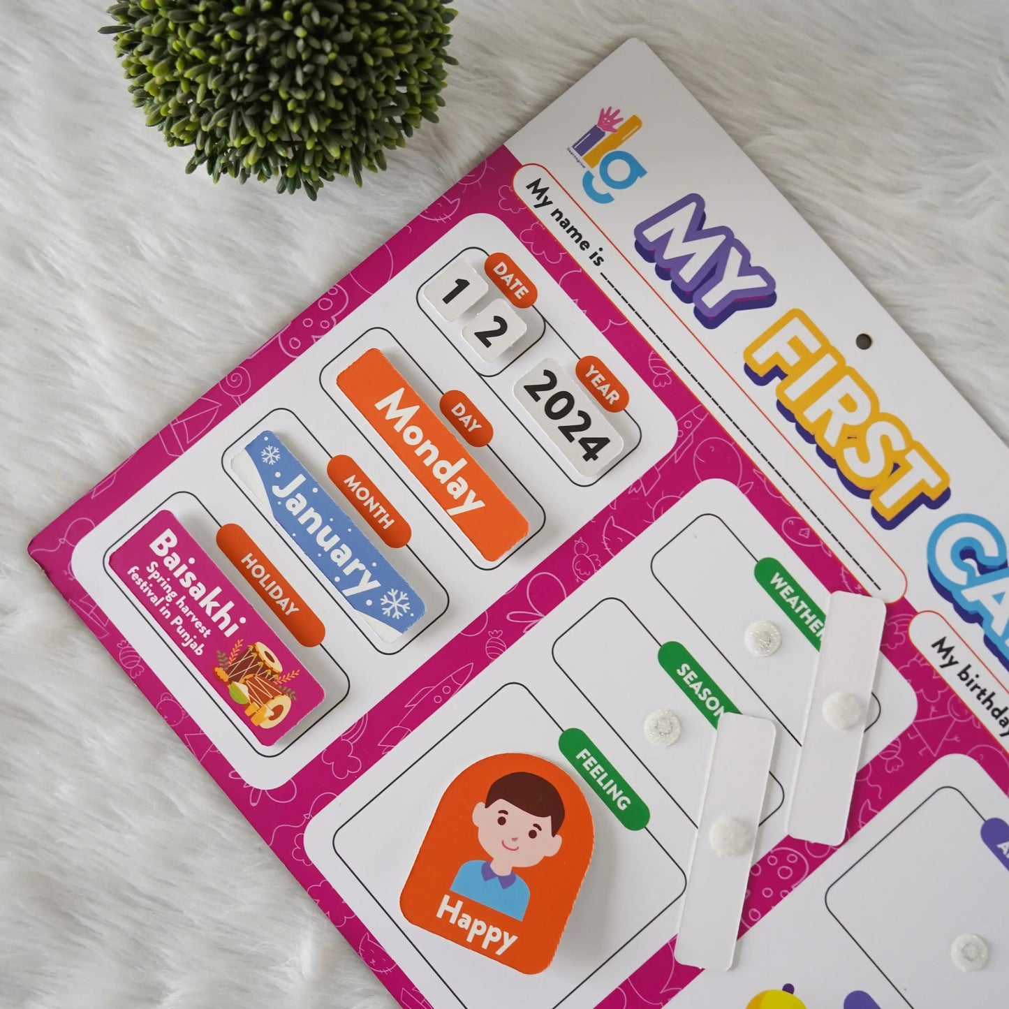 my first home calendar kids time management - product view 9
