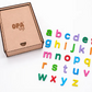 Wooden Lowercase Alphabet's with Storage Box