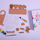 superhero diy name plate door knob kit kids - main product image