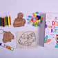 teeny tiny diy car painting kit kids transport craft - product view 3