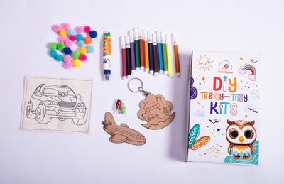 teeny tiny diy car painting kit kids transport craft - main product image