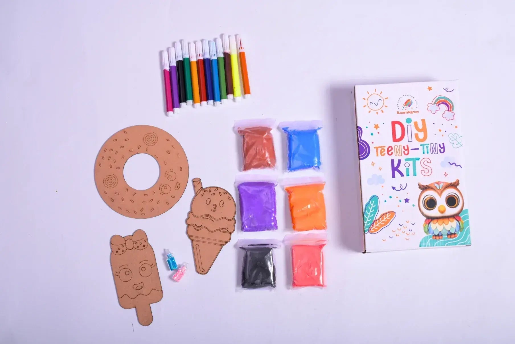 teeny tiny diy dessert craft kit painting set - product view 3