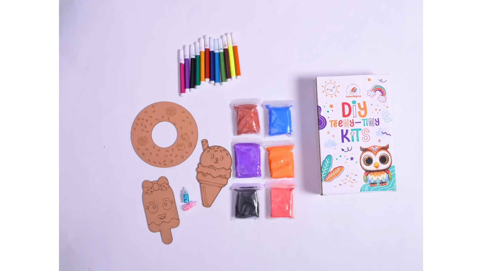 teeny tiny diy dessert craft kit painting set - product view 4