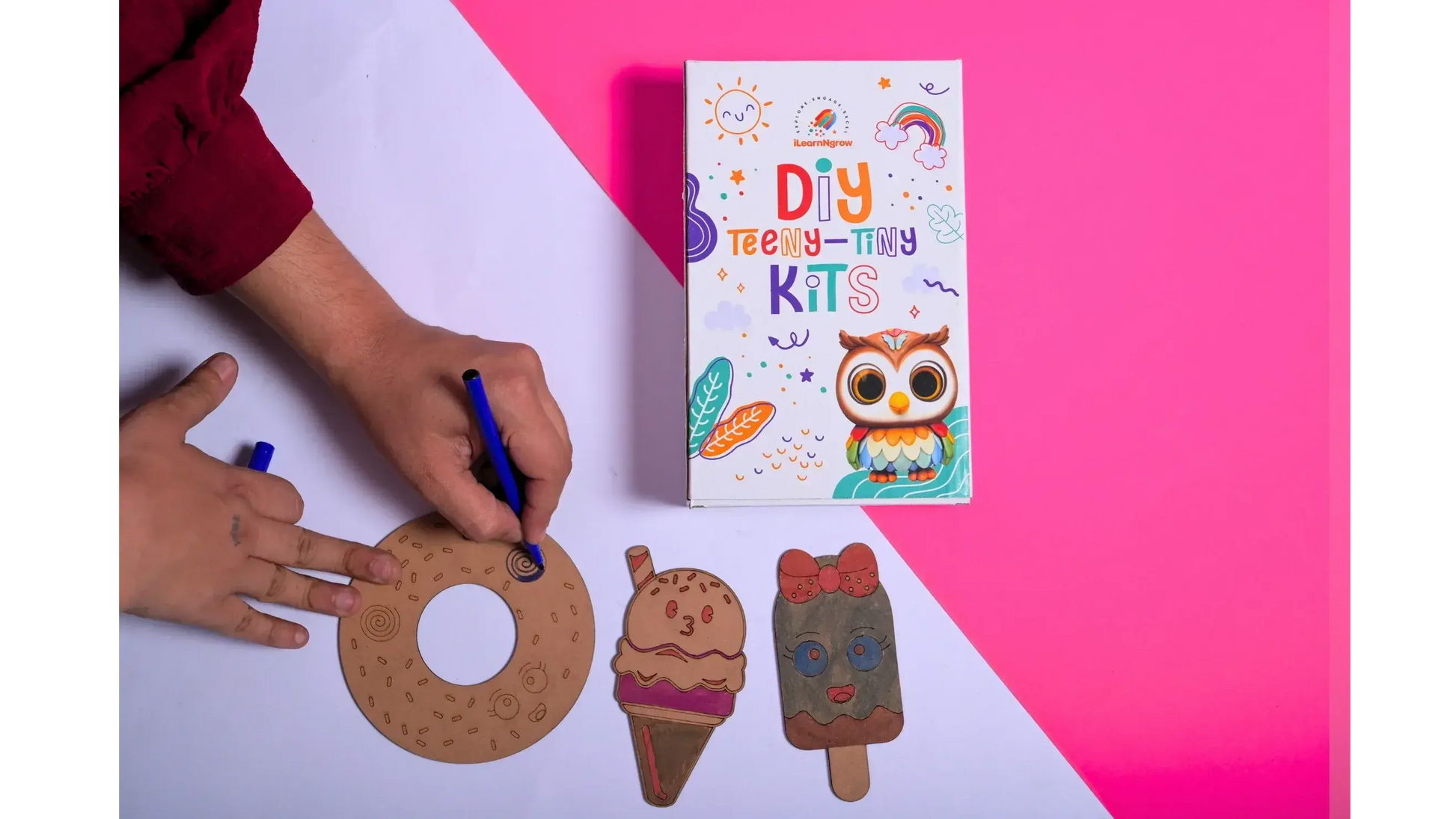 teeny tiny diy dessert craft kit painting set - product view 5
