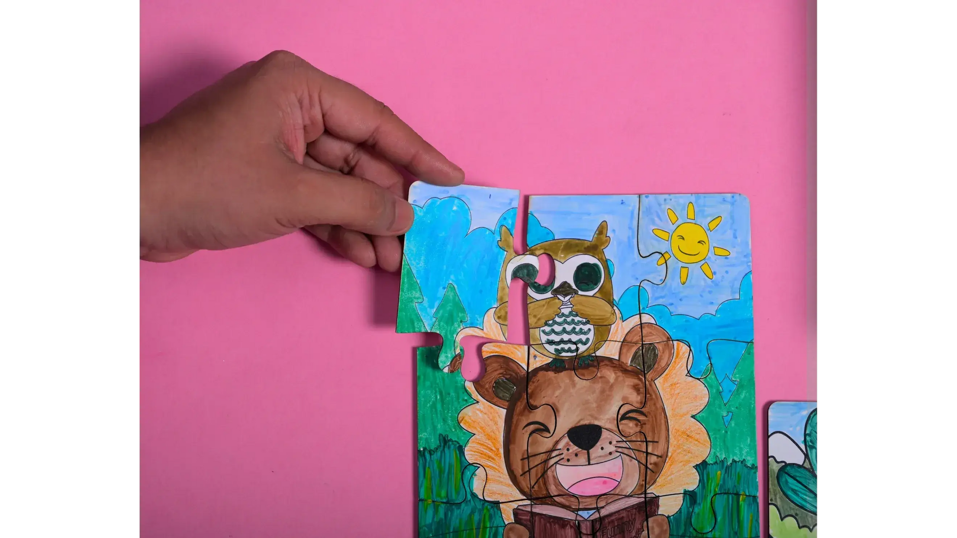 teeny tiny diy puzzle set two kids creative art kit - product view 8