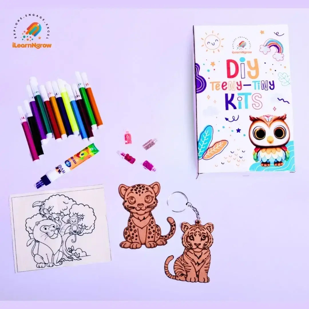 teeny tiny space animal craft bundle kids diy kit - product view 3
