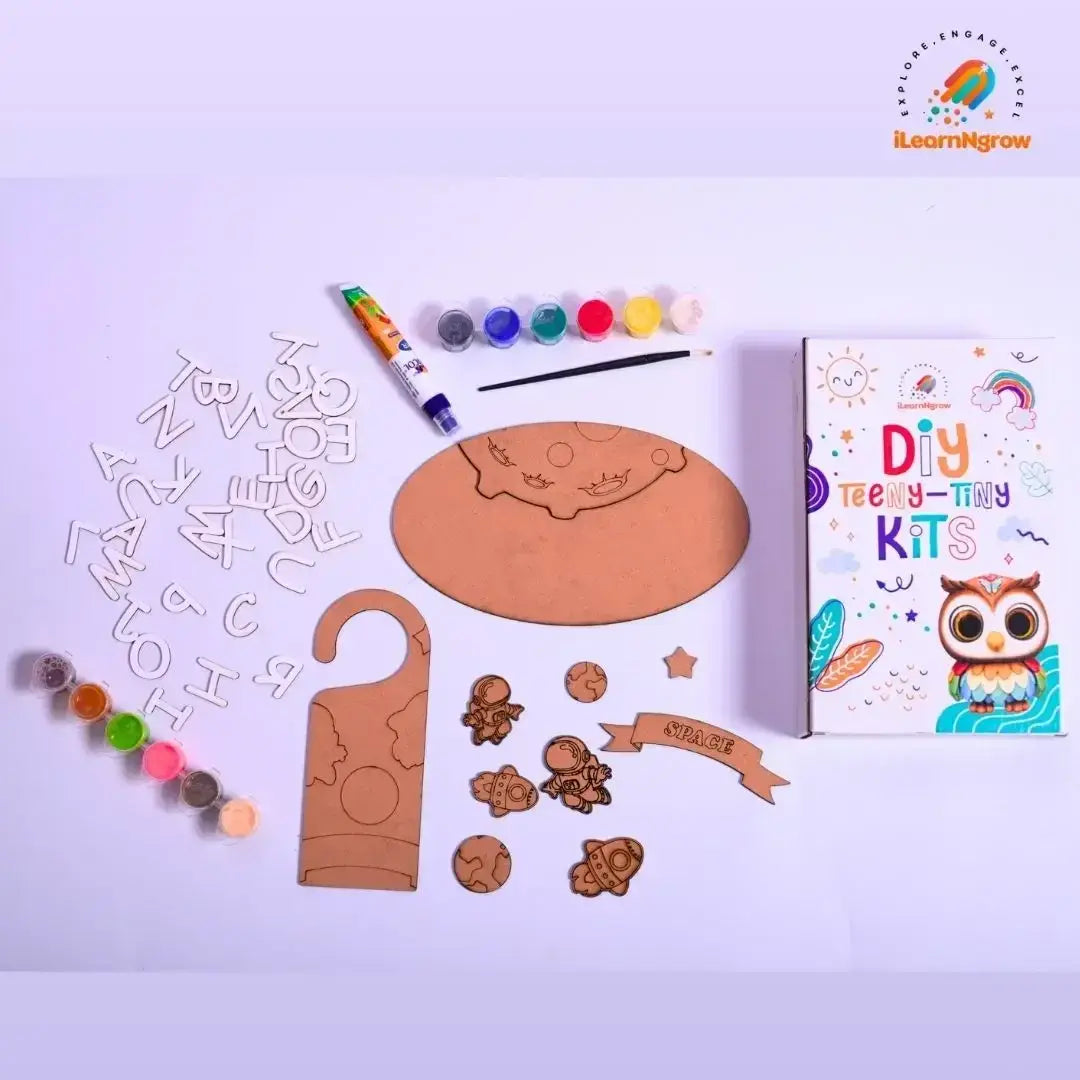 teeny tiny space animal craft bundle kids diy kit - product view 4