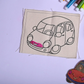 transport theme diy fridge magnet kit kids - product view 4