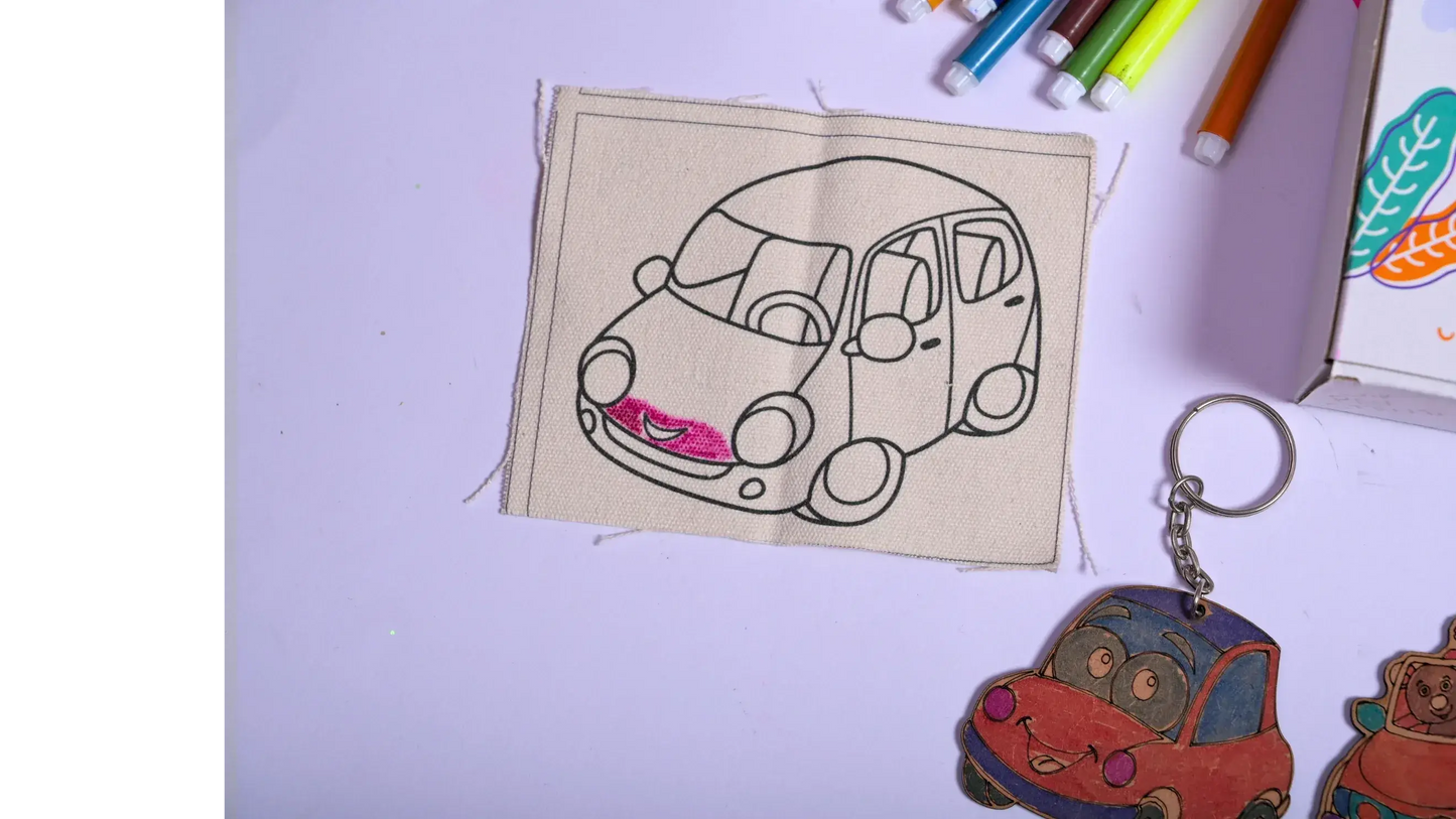 transport theme diy fridge magnet kit kids - product view 4