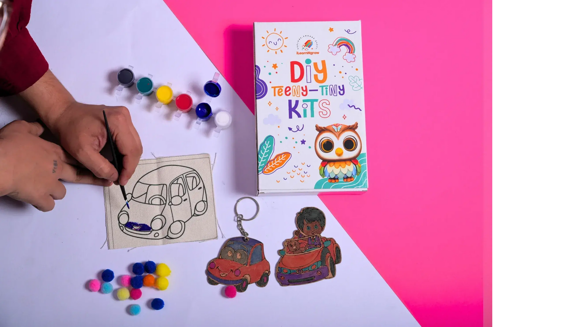 transport theme diy fridge magnet kit kids - product view 5