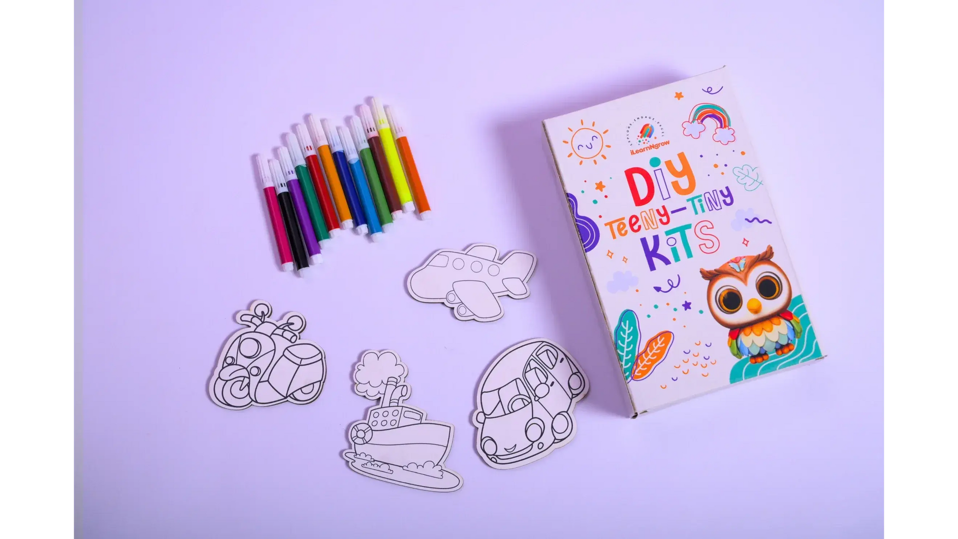 transport theme diy fridge magnet kit kids - product view 7