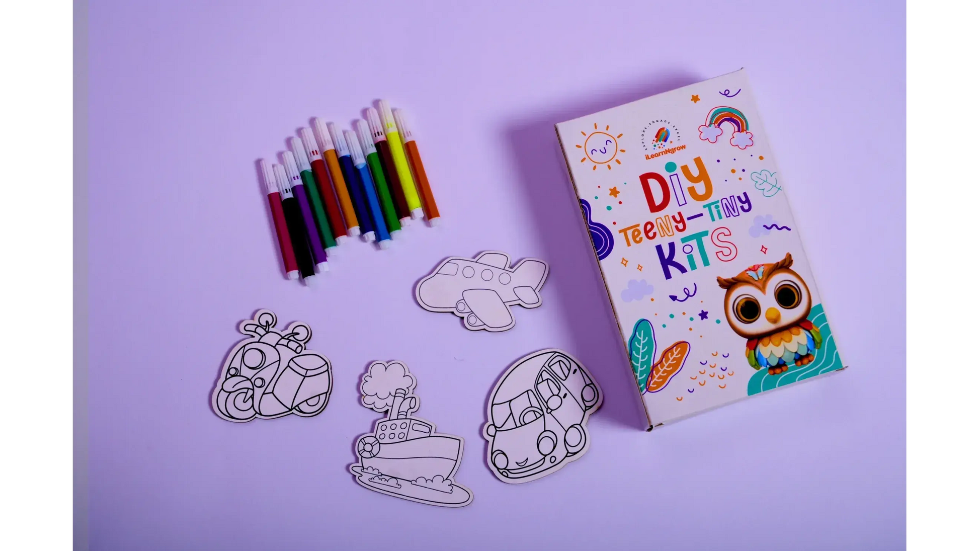 transport theme diy fridge magnet kit kids - product view 8